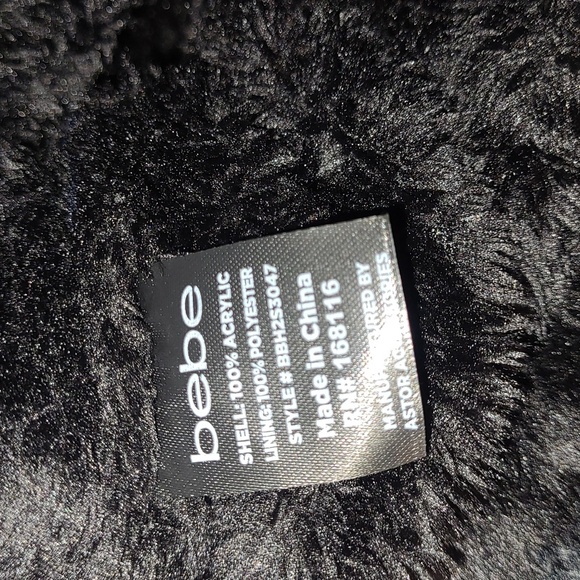 💕NWT bebe black & silver hat and glove set💕OSFM - Picture 10 of 10